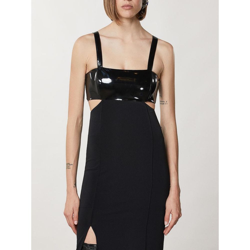Black Acetate Cocktail Dress - Thumbnail 2