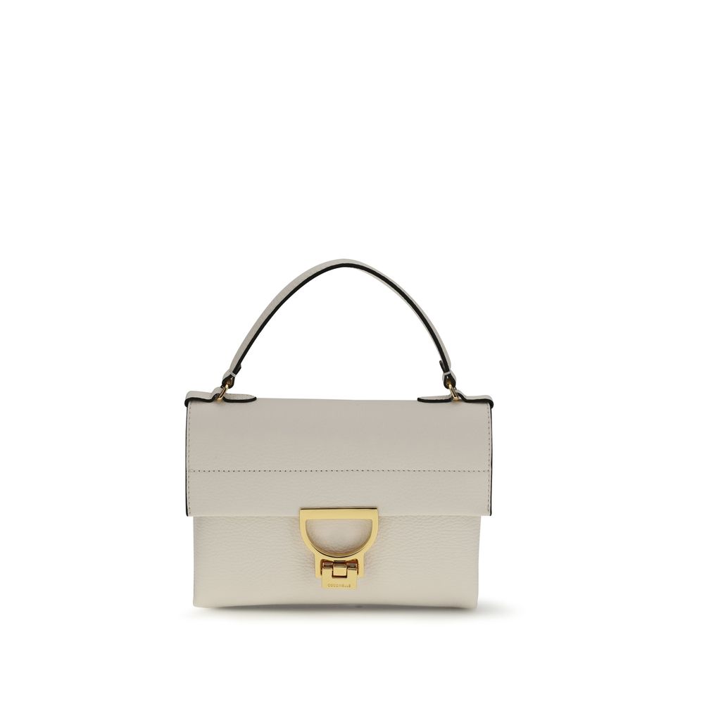 Beige Calf Leather Bos Taurus Handbag