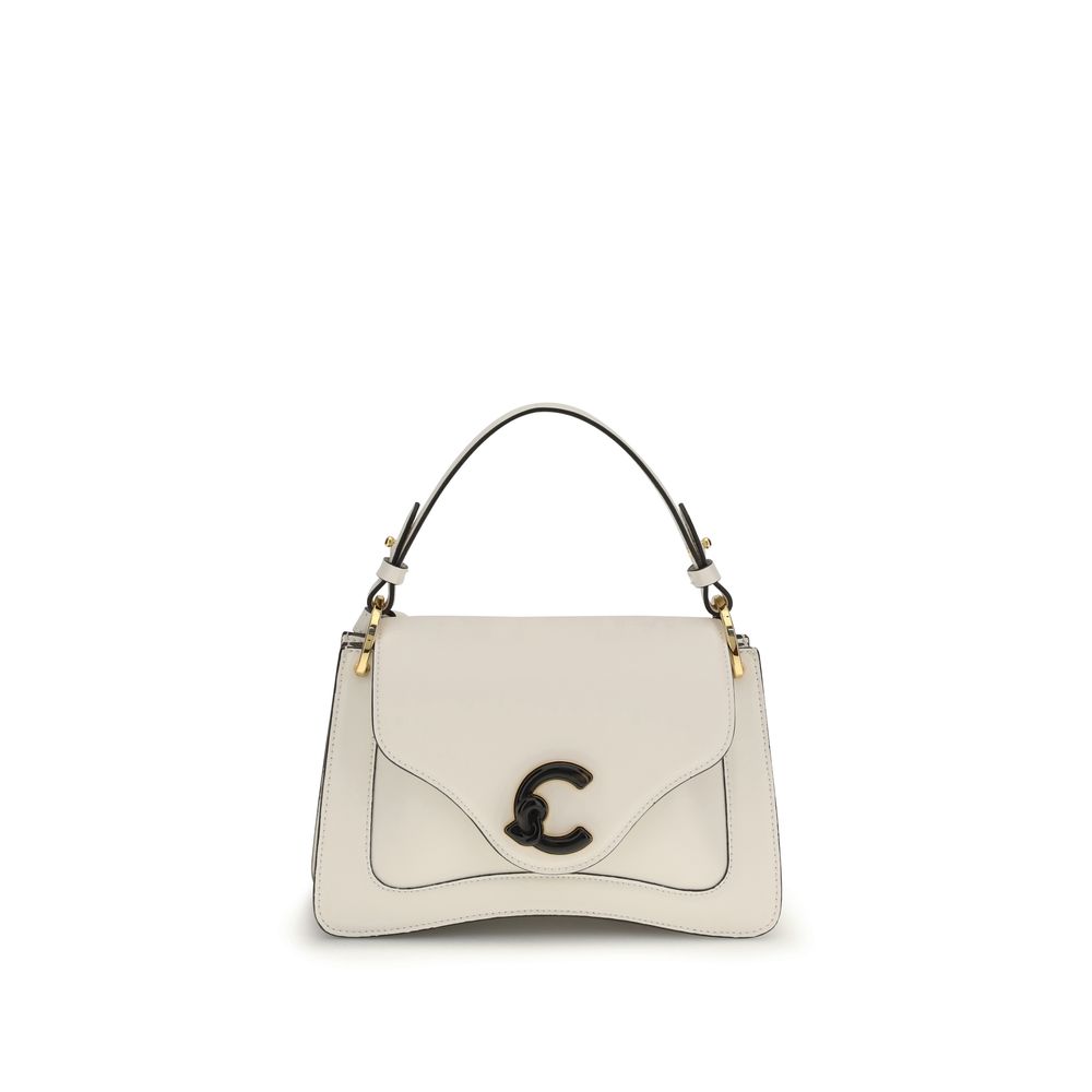 Beige Calf Leather Bos Taurus Shoulder Bag