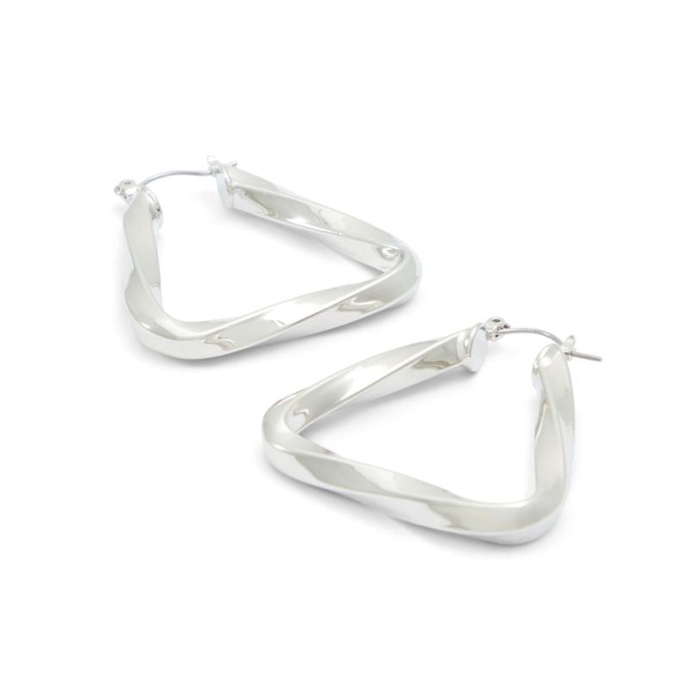 Silver Elastane Earrings