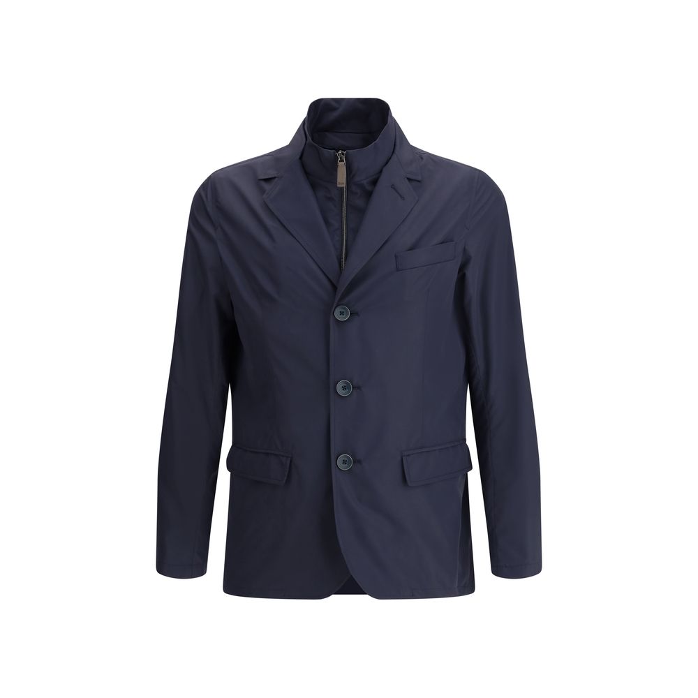 Blue Polyester Jacket