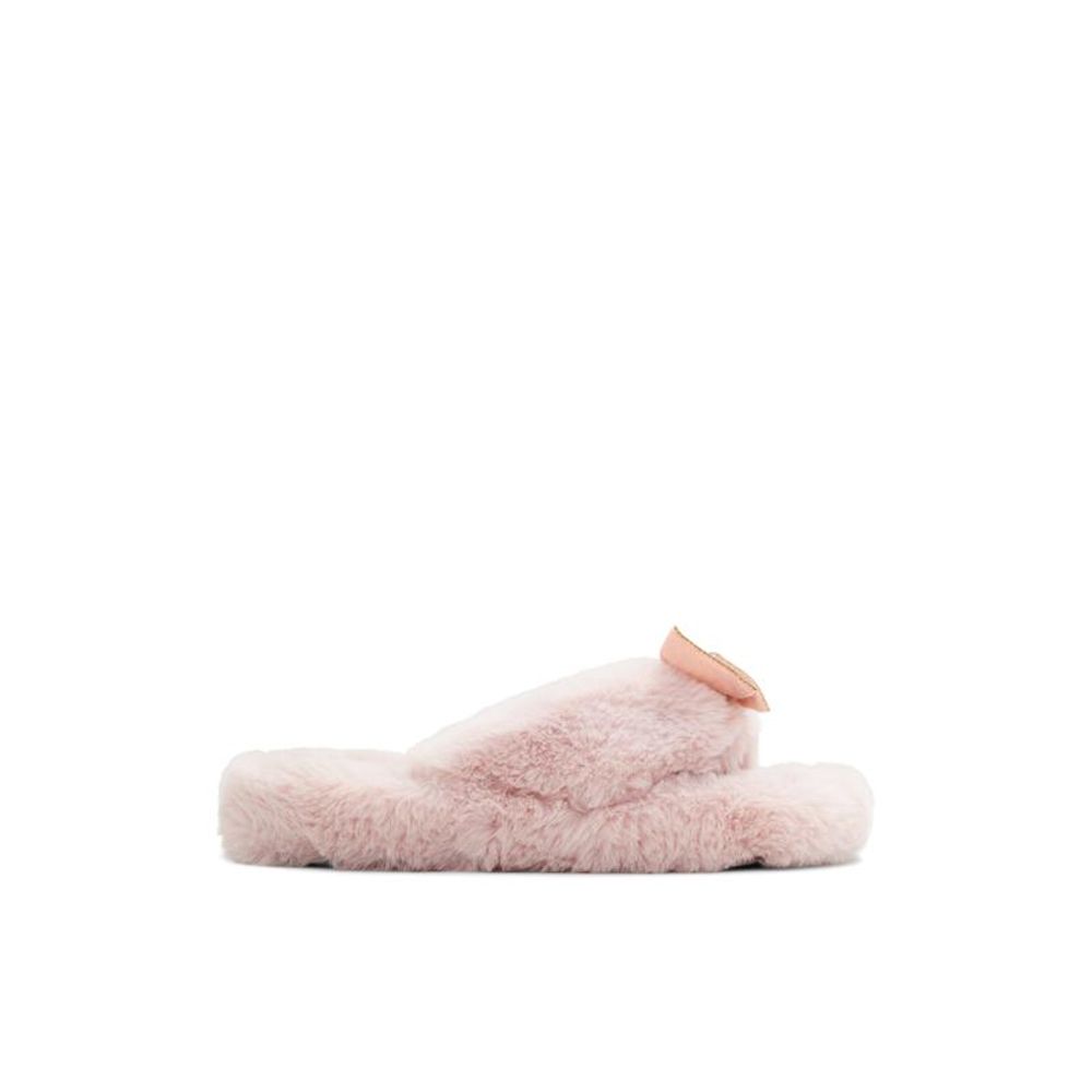 Pink Polyester Slippers