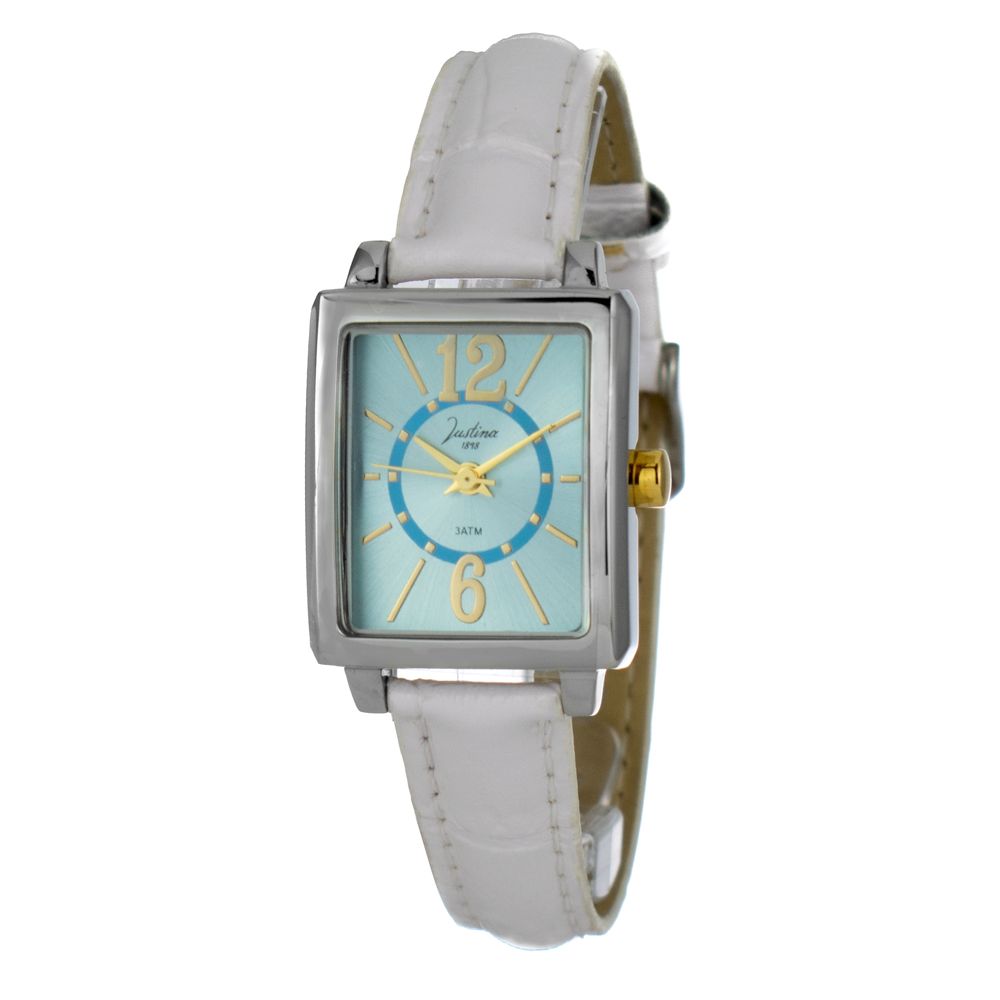 JUSTINA Multicolor Leather Dress Women's Watch
