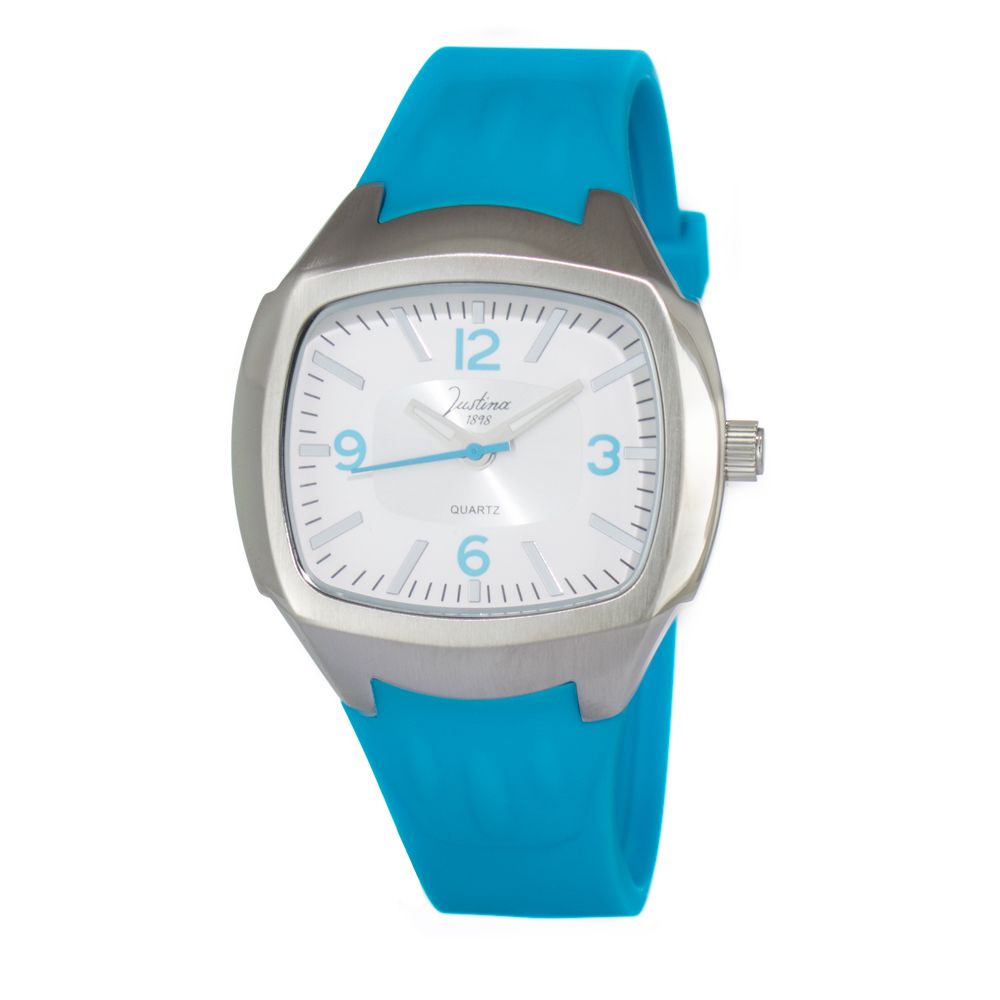 JUSTINA Blue Rubber Sport Women's Watch