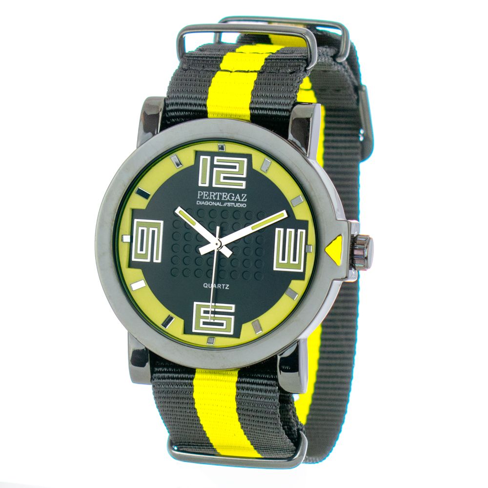 PERTEGAZ Bicolor Nylon Sport Men's Watch