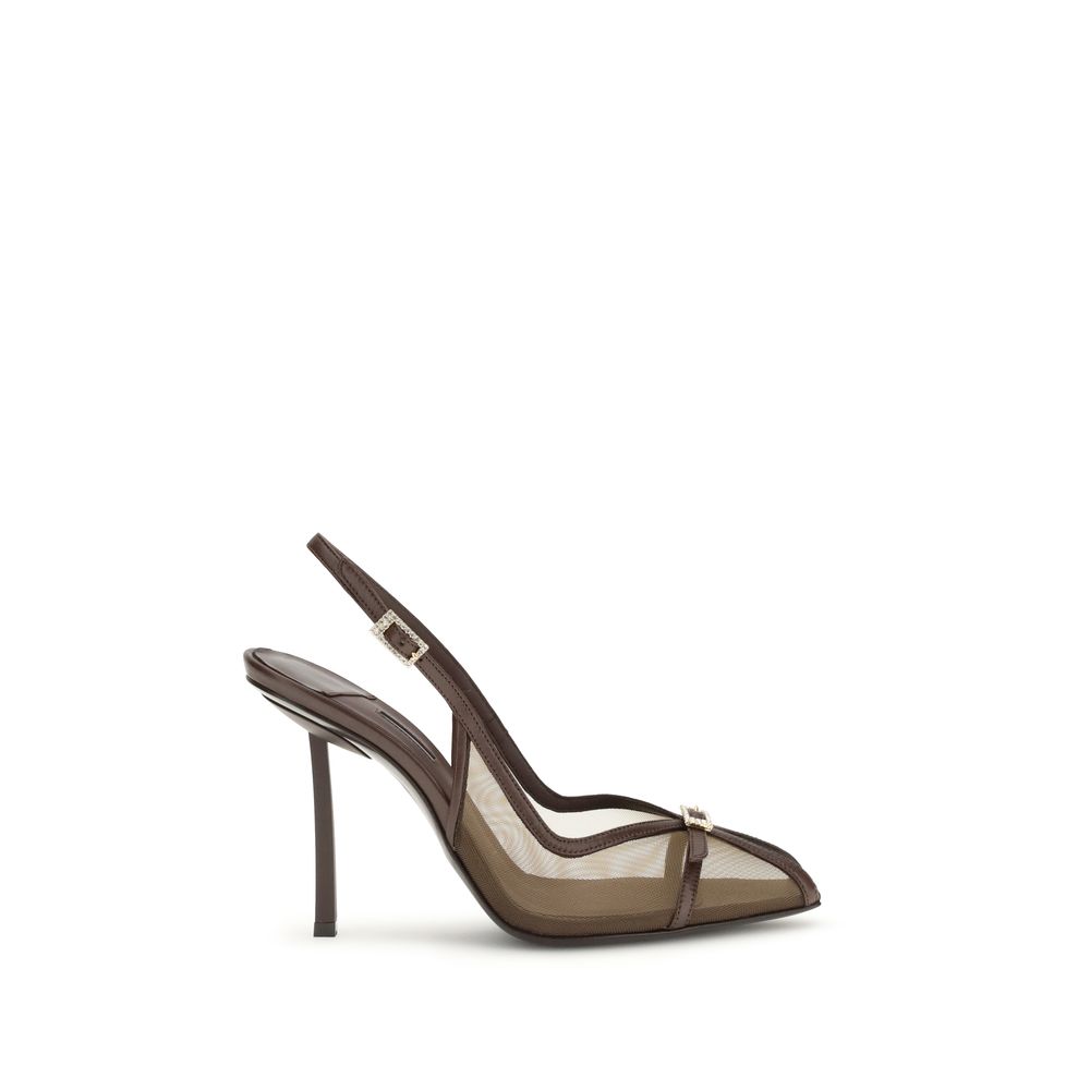 Brown Calf Leather Bos Taurus Platform Pumps