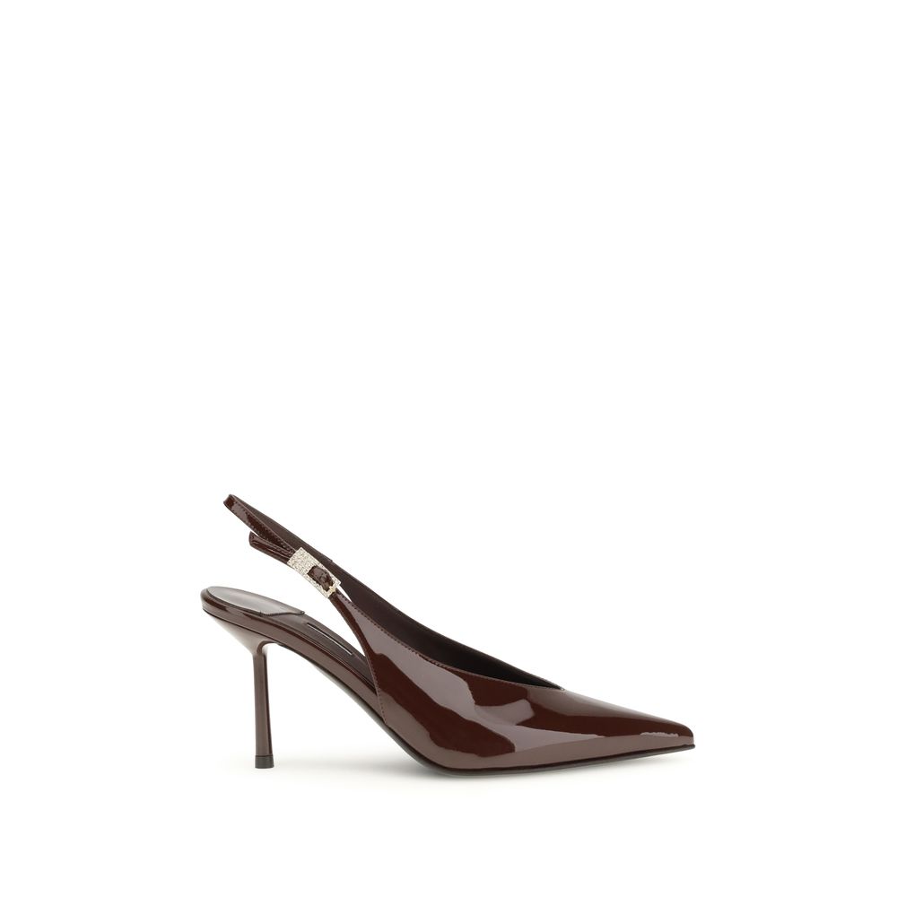 Brown Calf Leather Bos Taurus High Heel Pumps