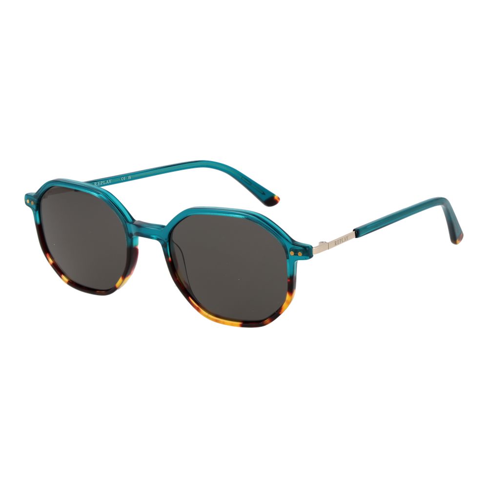 Turquoise Plastic Sunglasses