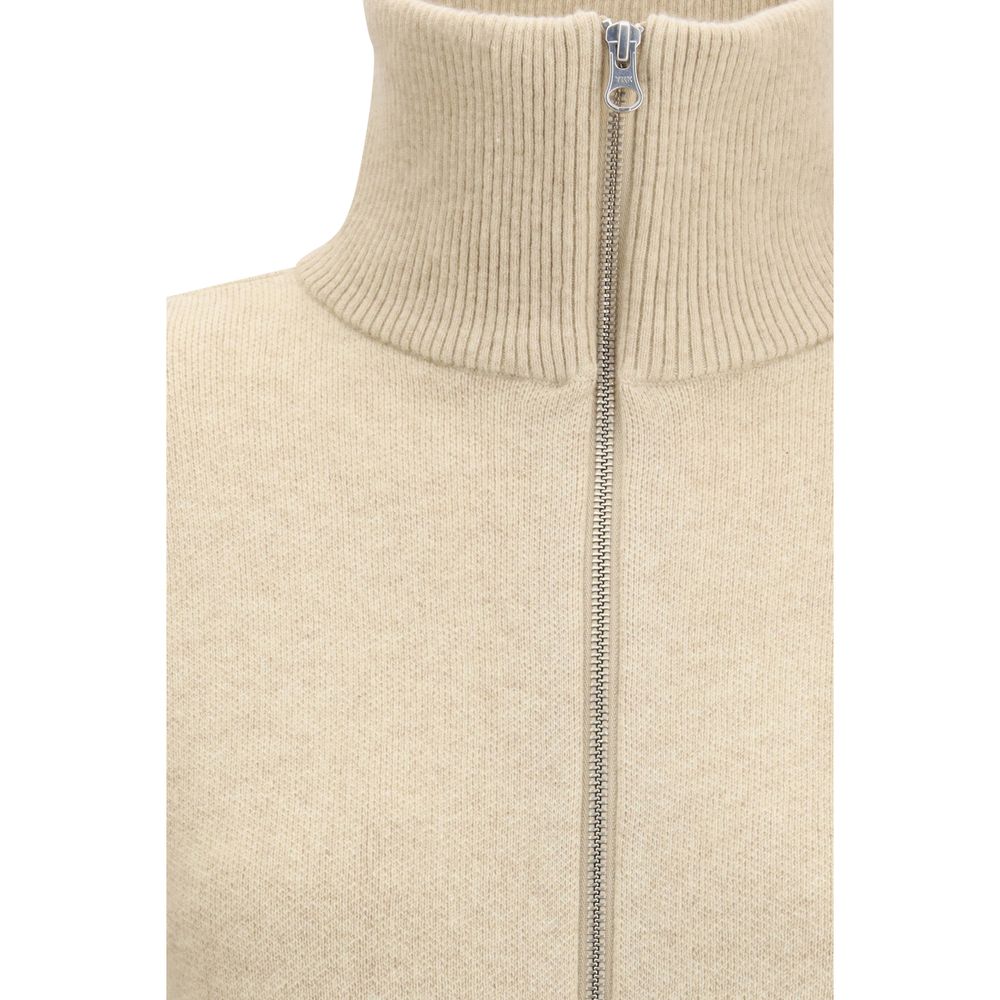 Beige Cashmere Bomber - Thumbnail 3