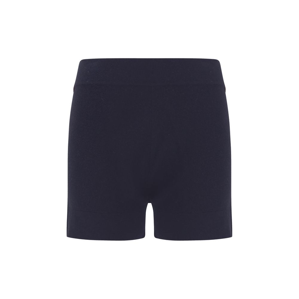Blue Cotton Bermuda Shorts