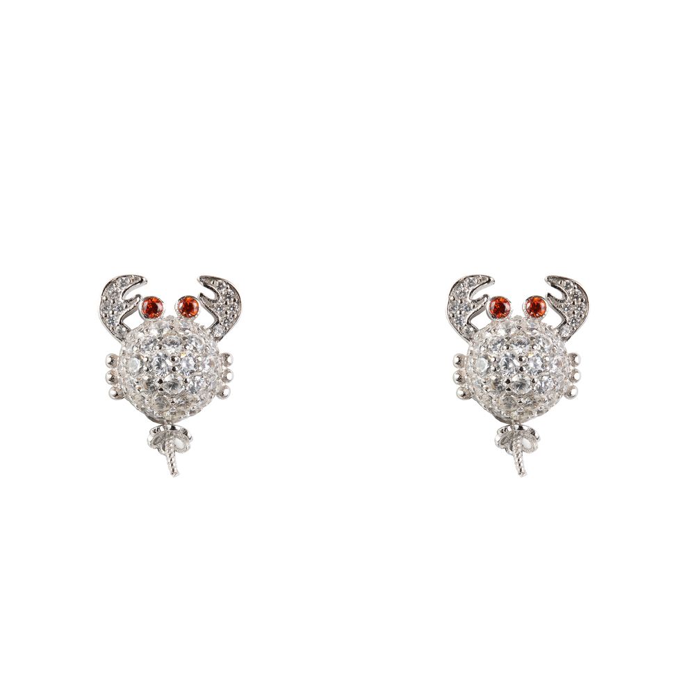 Lancaster White Silver Women's Earrings