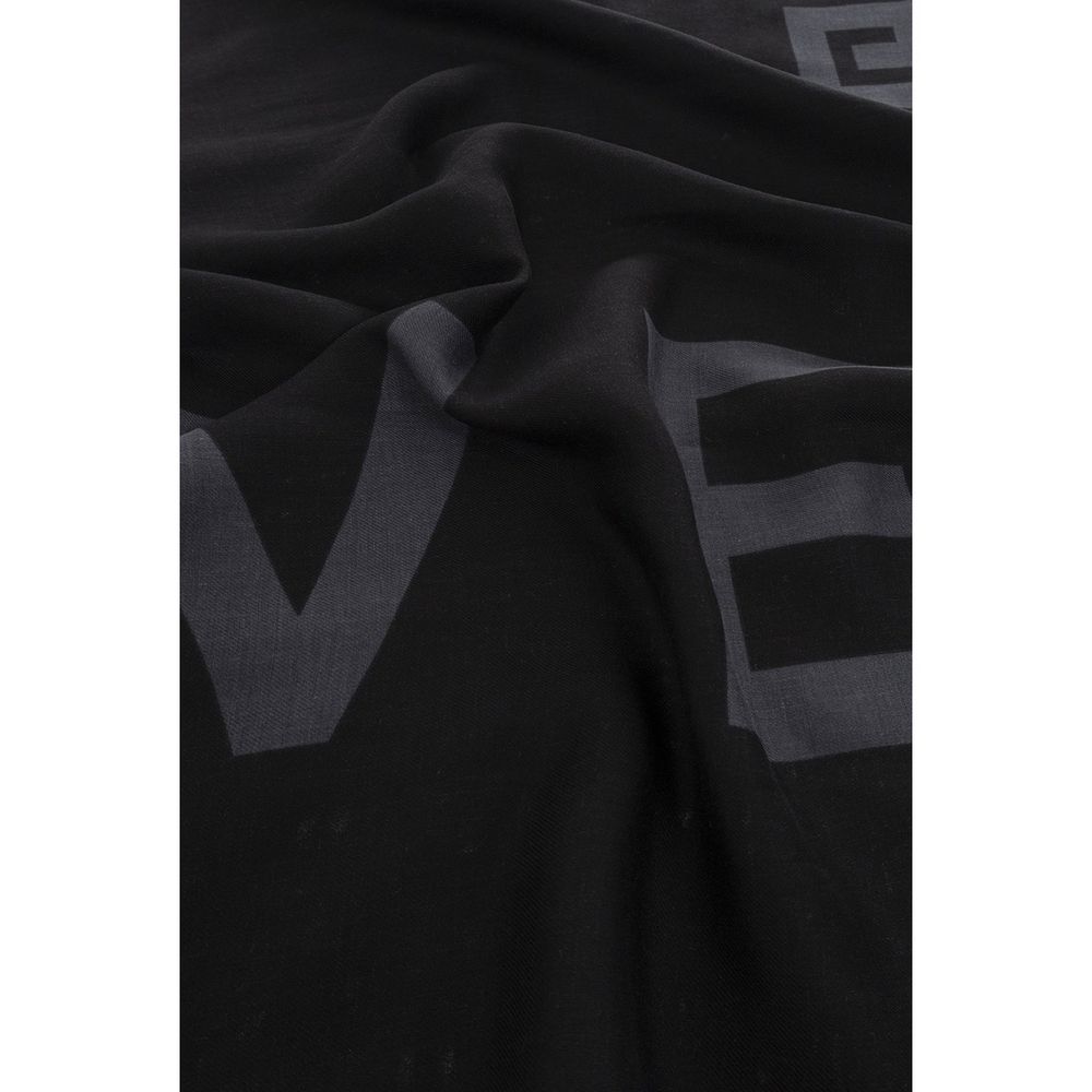 Black Cashmere Scarf - Thumbnail 3