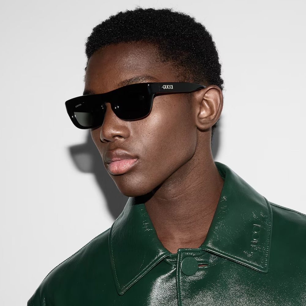 Black Acetate Sunglasses - Thumbnail 3