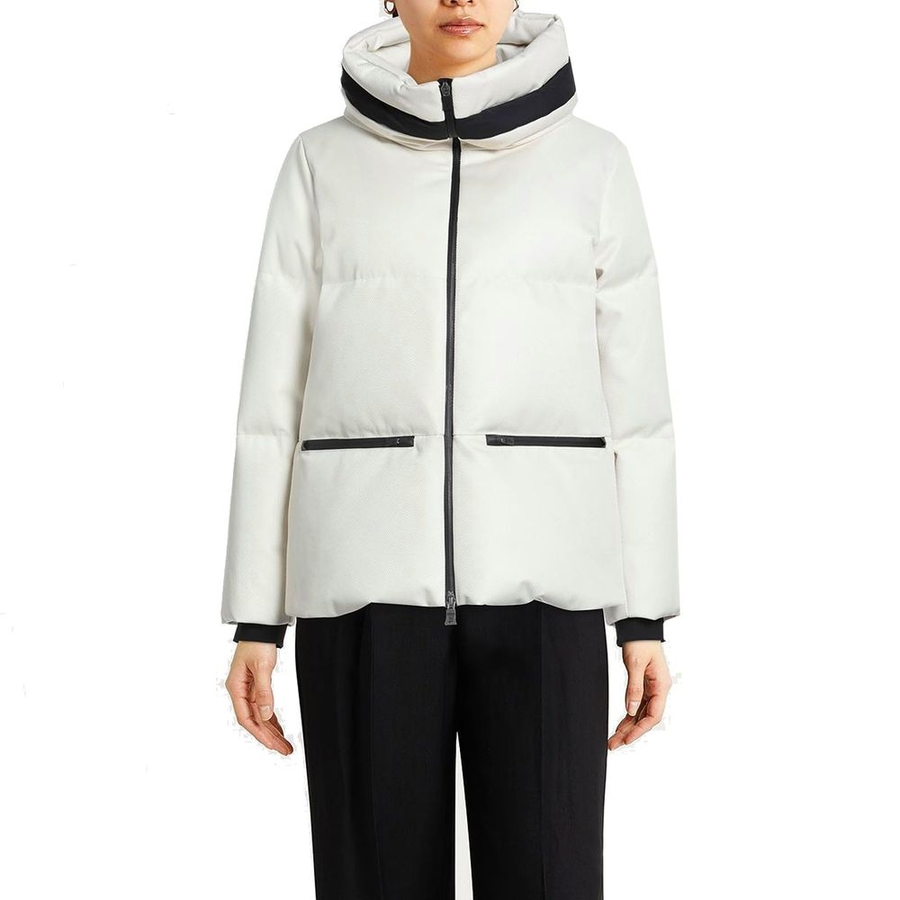 White Polyester Shell Jacket - Thumbnail 2