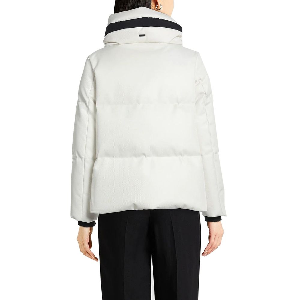 White Polyester Shell Jacket - Thumbnail 3