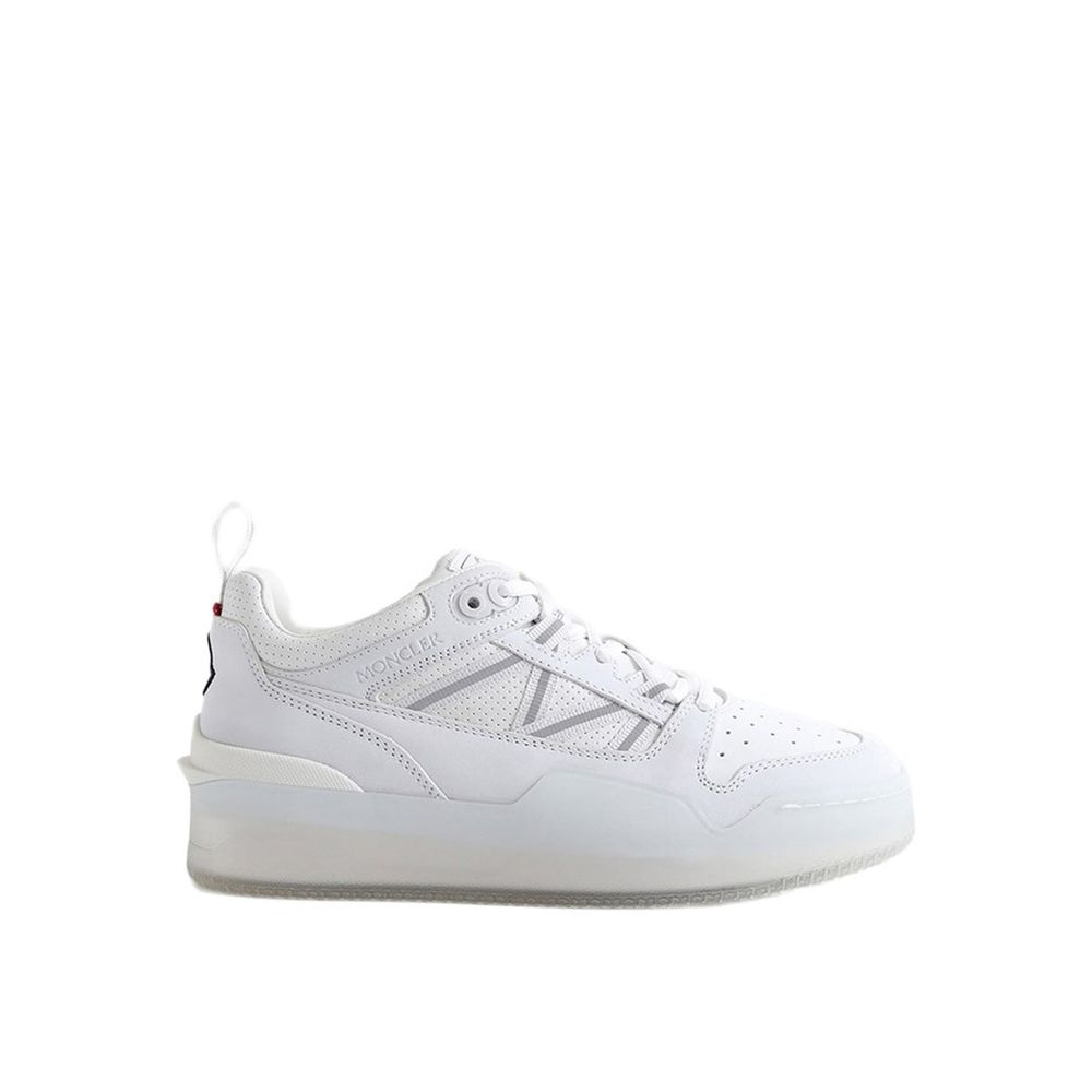 White Calfskin Low Top Sneakers