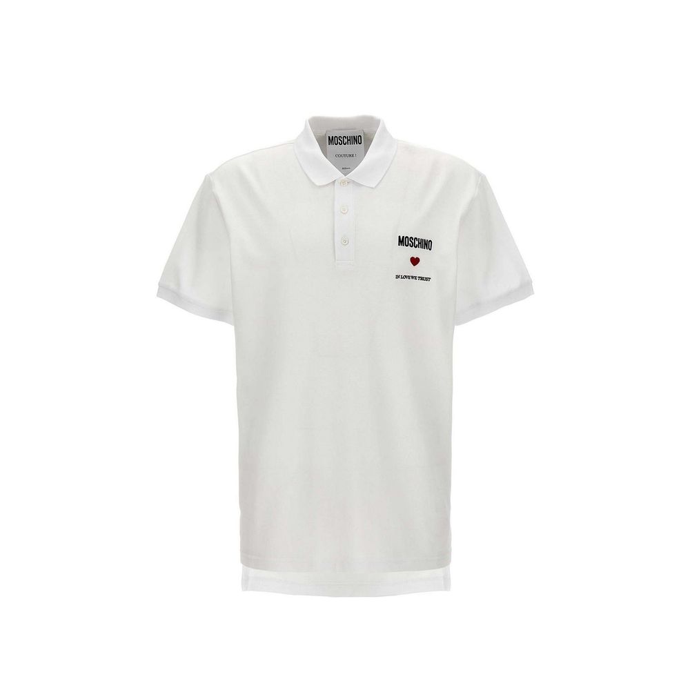 White Cotton Polo Shirt