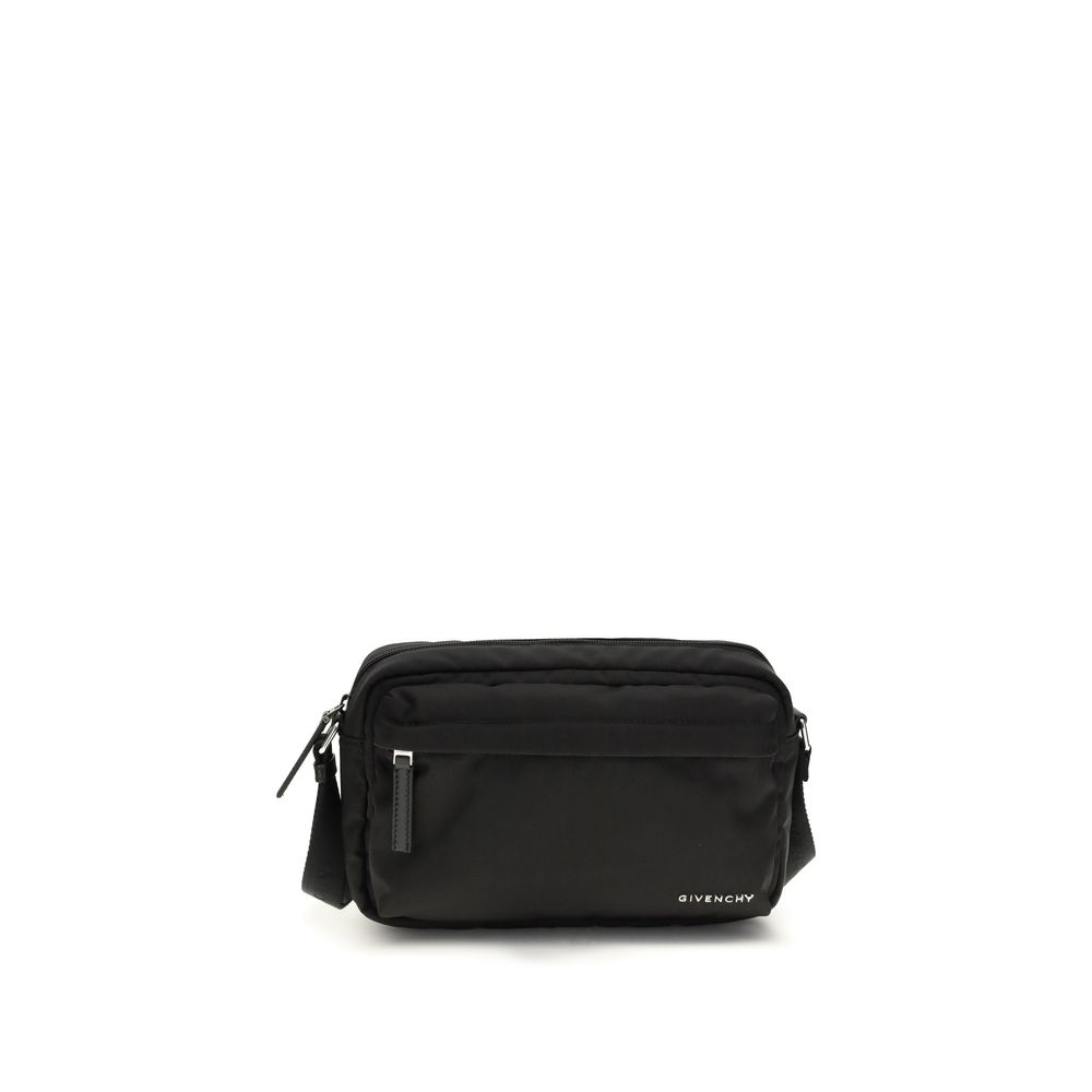 Black Polyamide Shoulder Bag