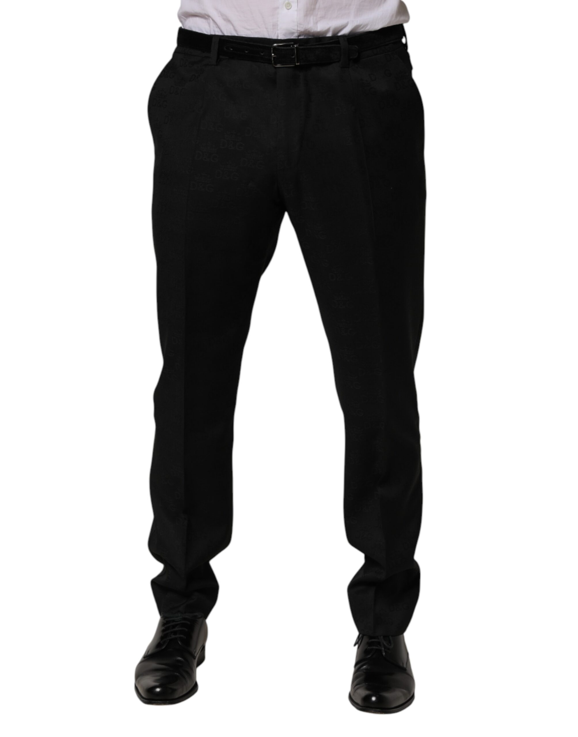 Black Wool Skinny Dress Formal Trouser Pants