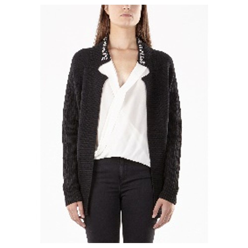 Black Viscose Cardigan