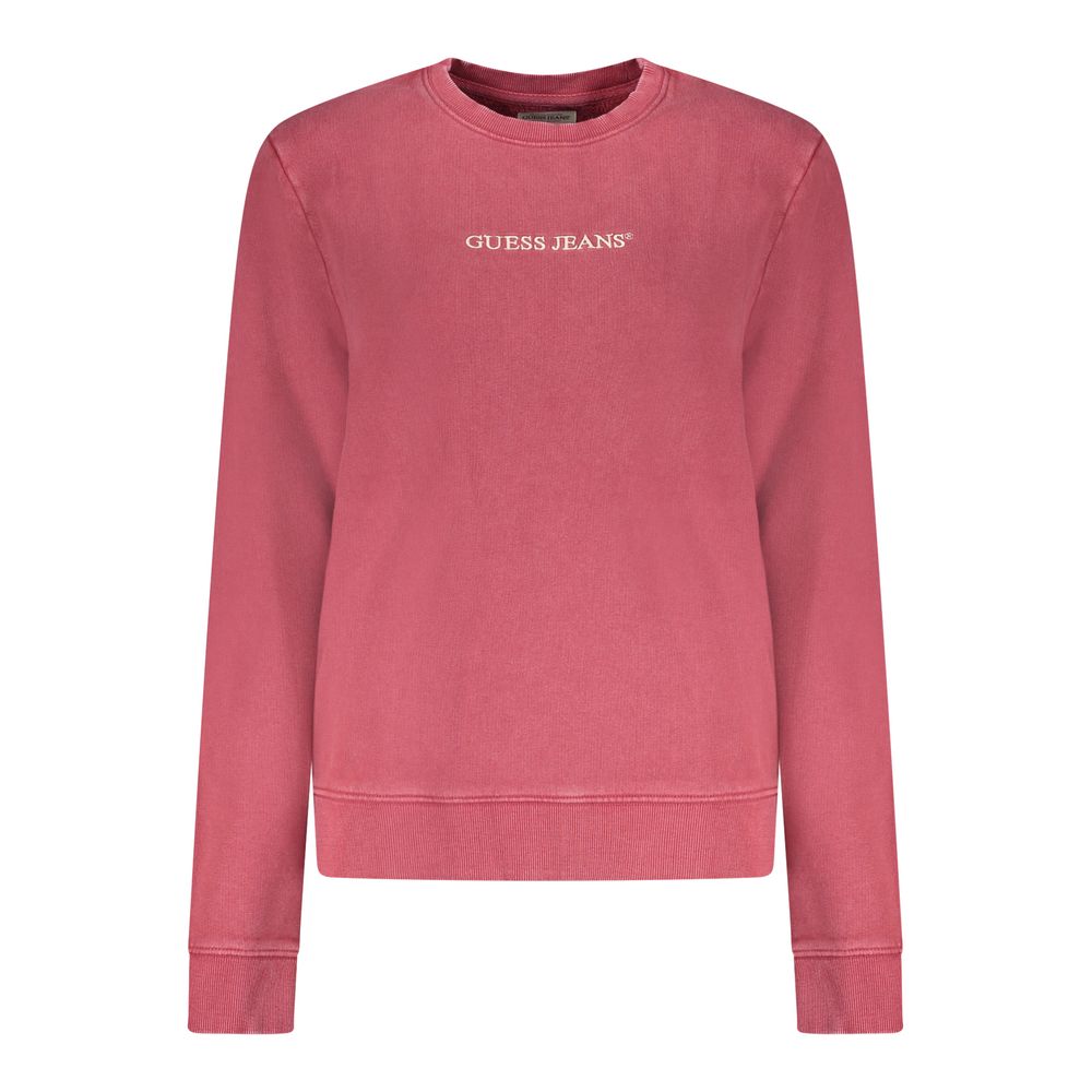 Red Cotton Women Sweatshirt