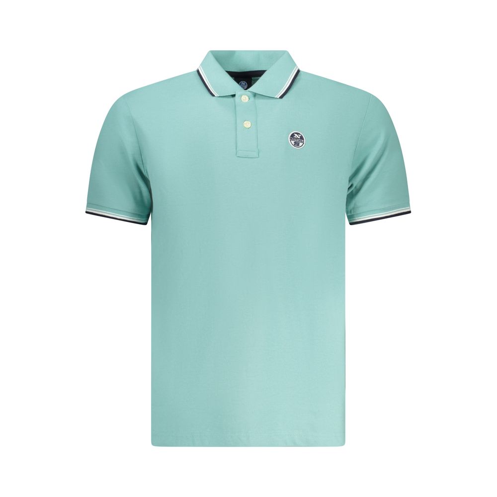 Azzurro Cotton Men Polo