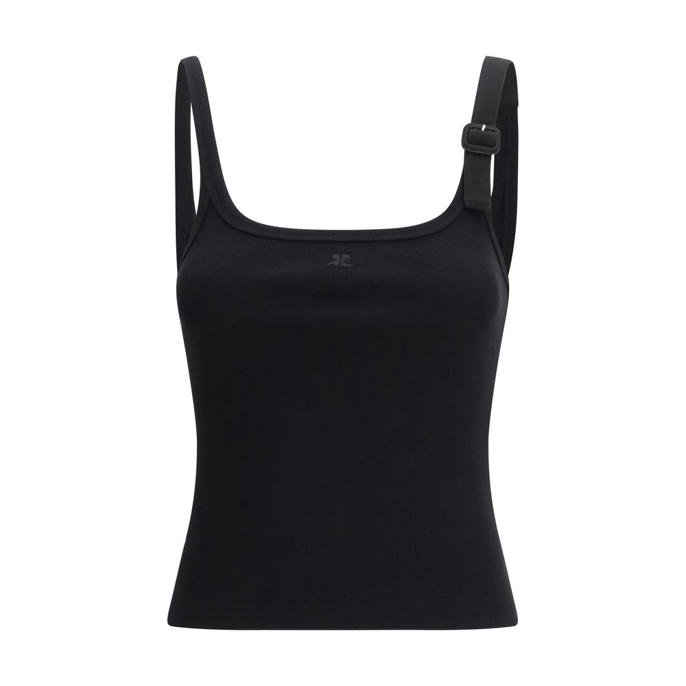 Black Cotton Tank Tops