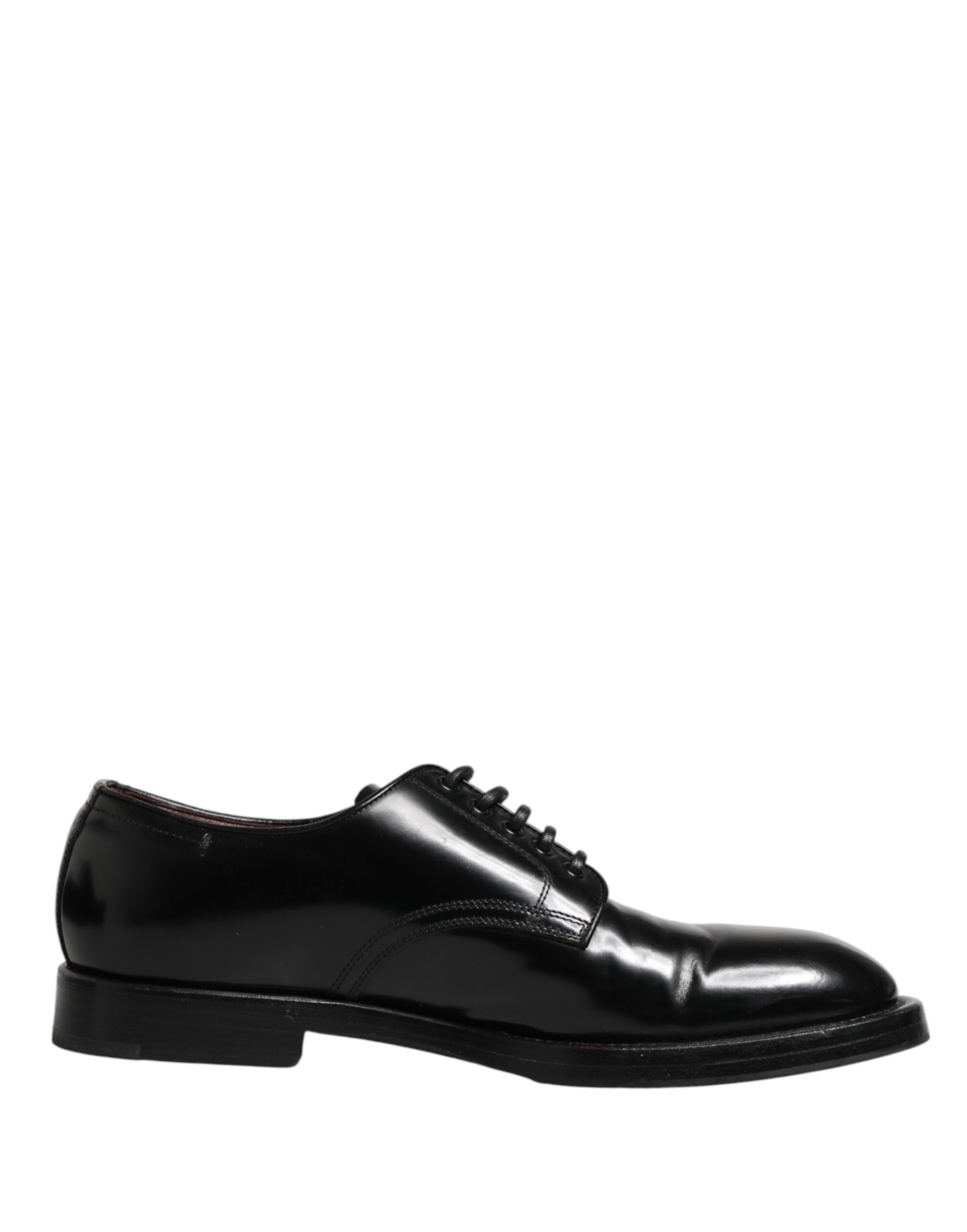Black Lace Up Leather Dress Derby Men Shoes