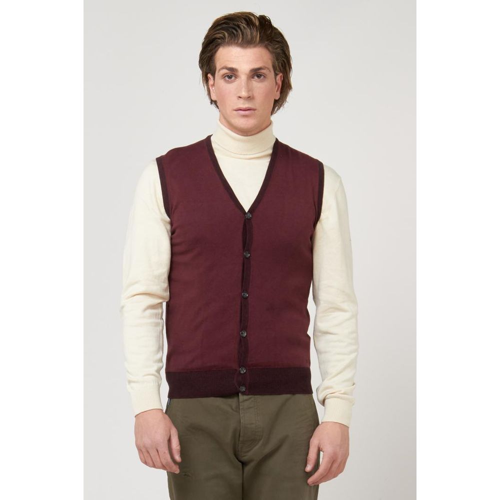 Bordeaux Cotton Waistcoat