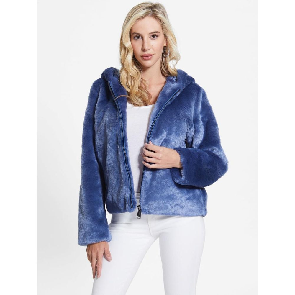 Blue Marabou Coat
