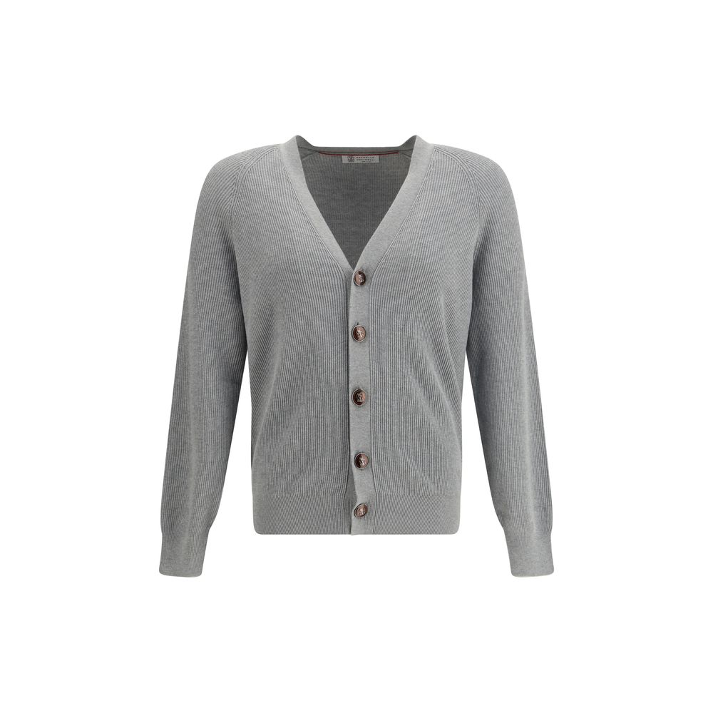Gray Cotton Cardigan