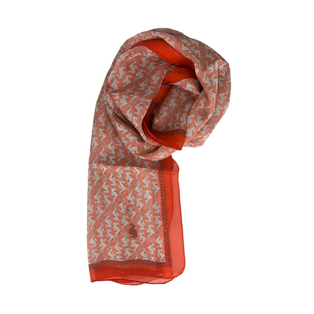 Red Silk Women Scarf