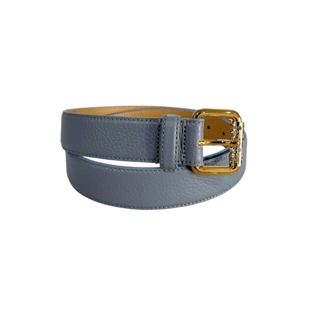 Blue Leather Women Belt