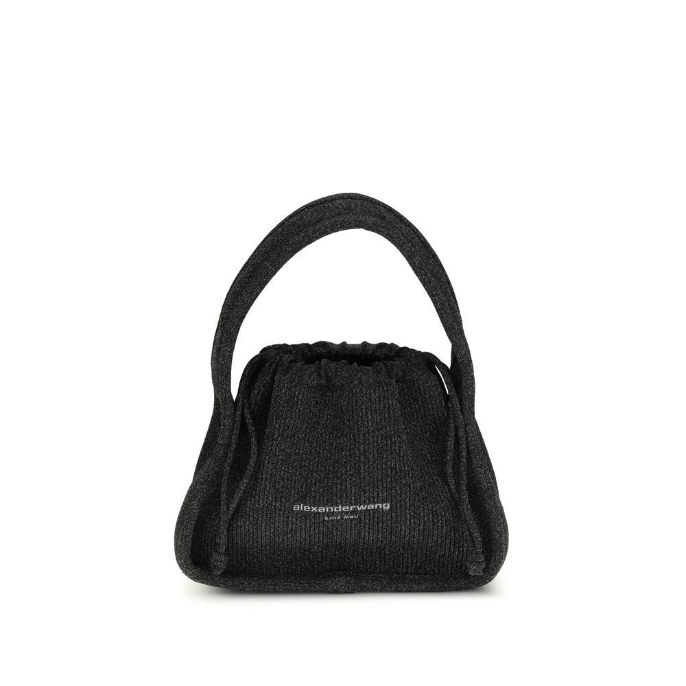 Black Polyester Handbag
