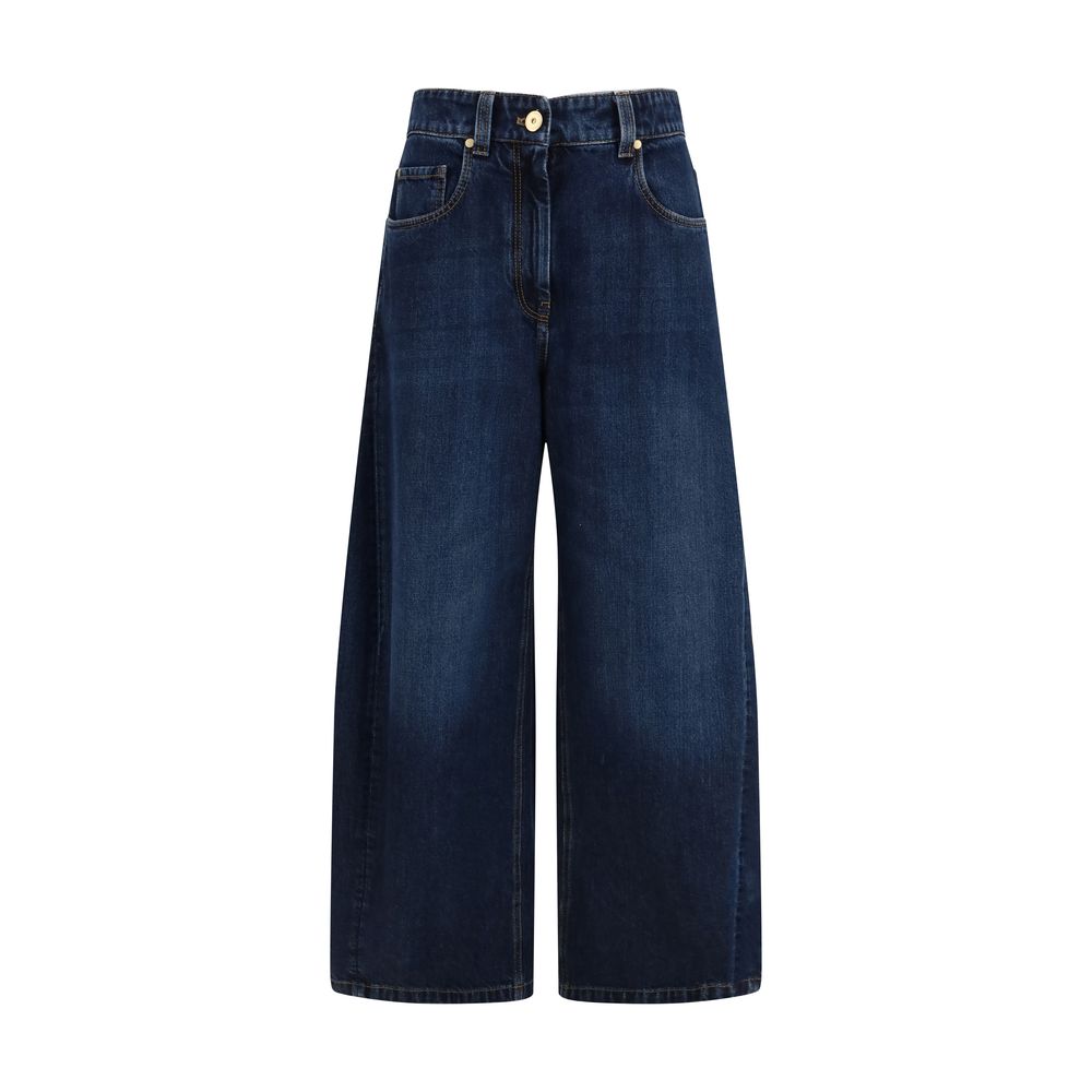 Blue Cotton Jeans Denim