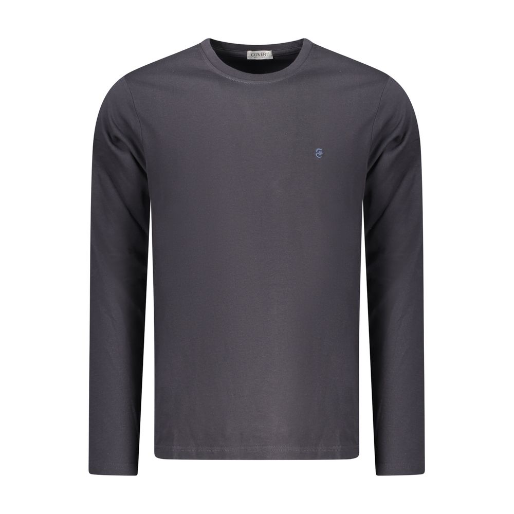 Blue Cotton Men T-Shirt