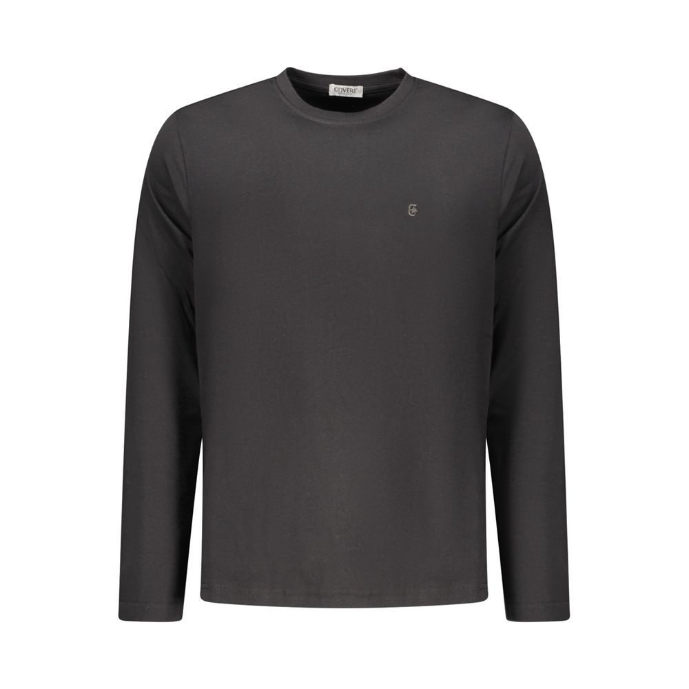 \"Black Cotton Men's T-Shirt\"