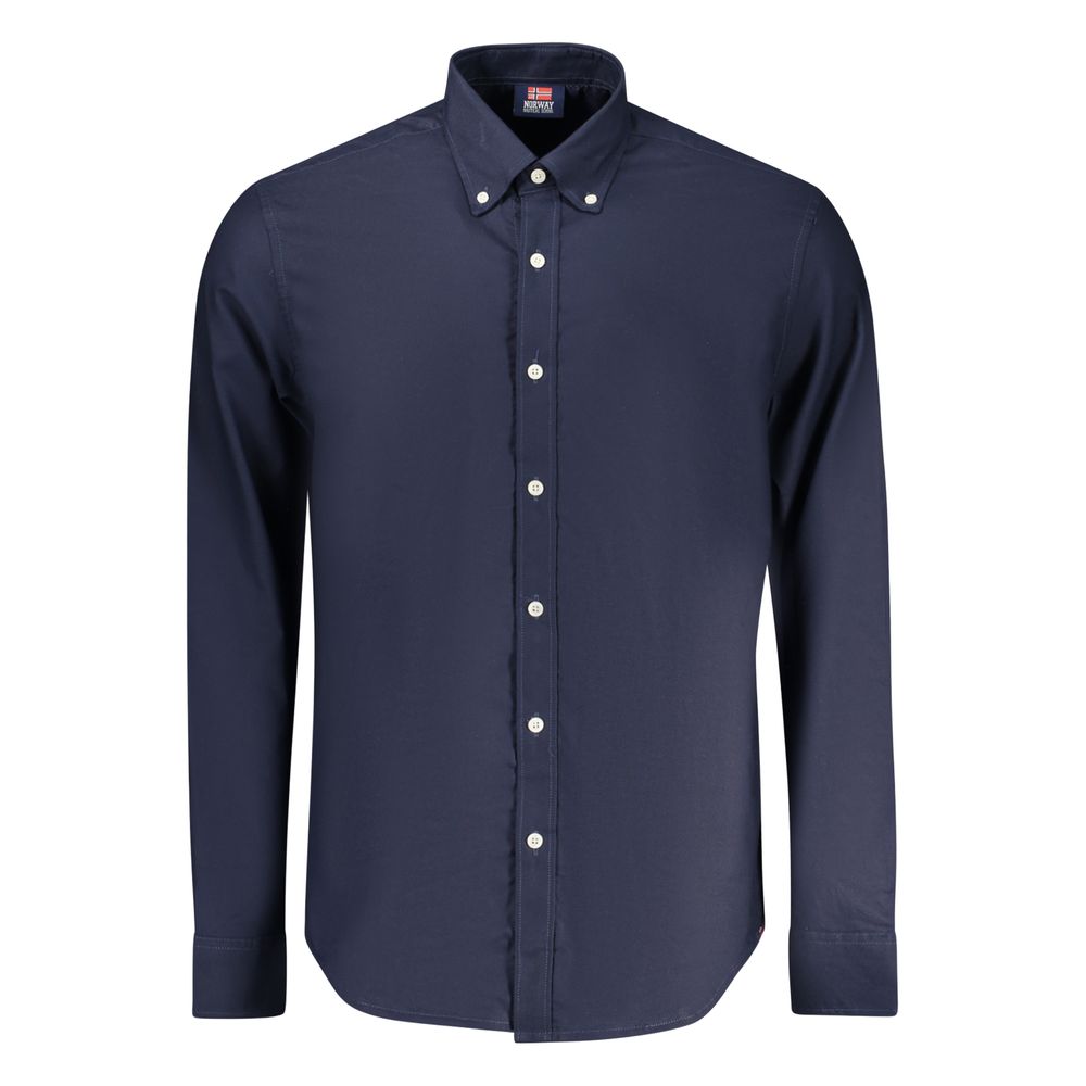 Blu Cotton Male Shirt