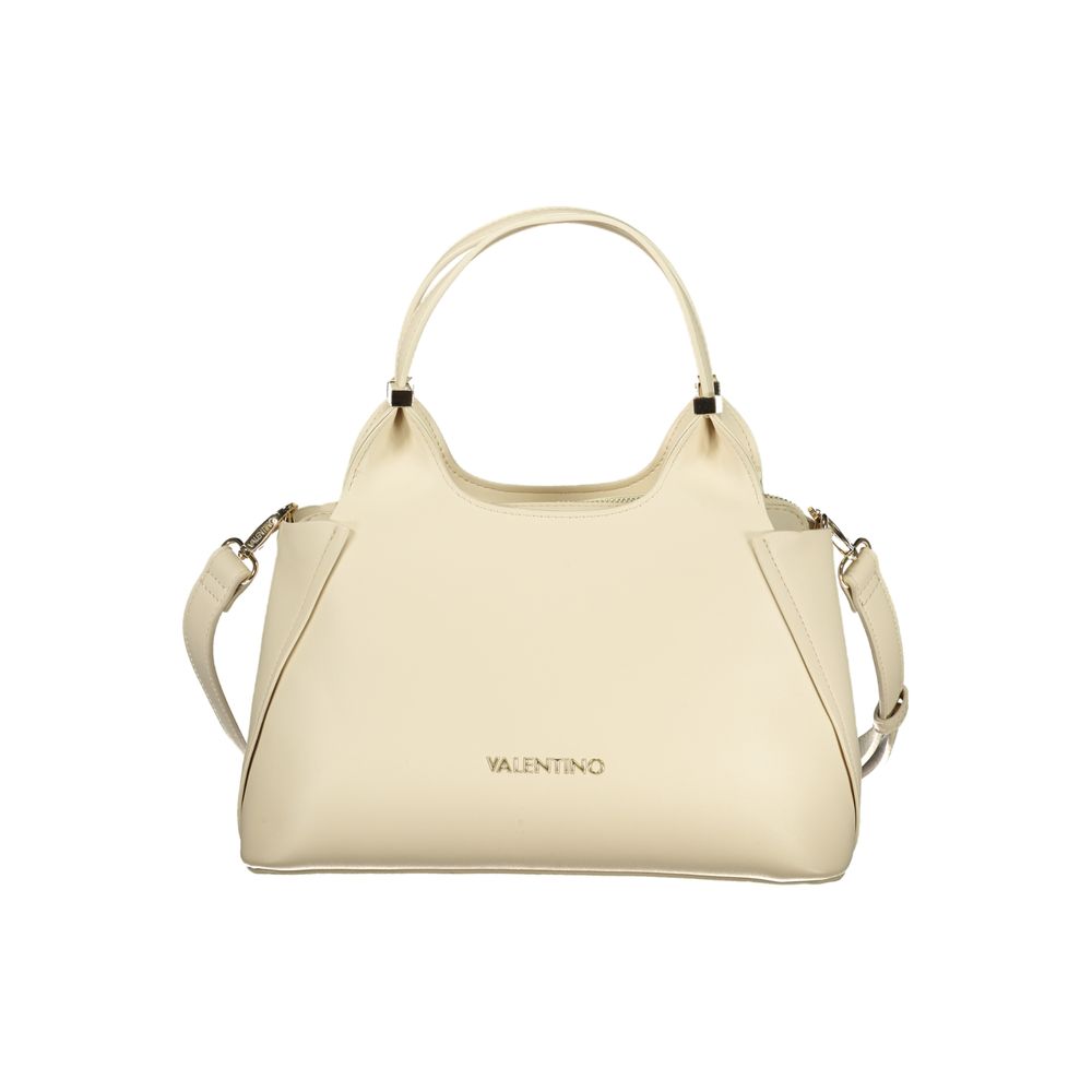 Beige Polyurethane Women's Bag