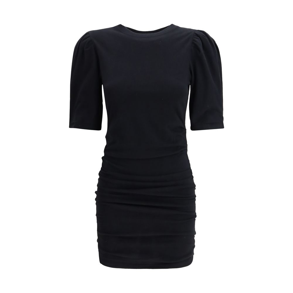 Black Cotton Casual Dress