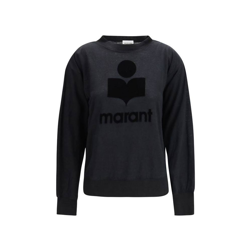 Black Linen Sweatshirt