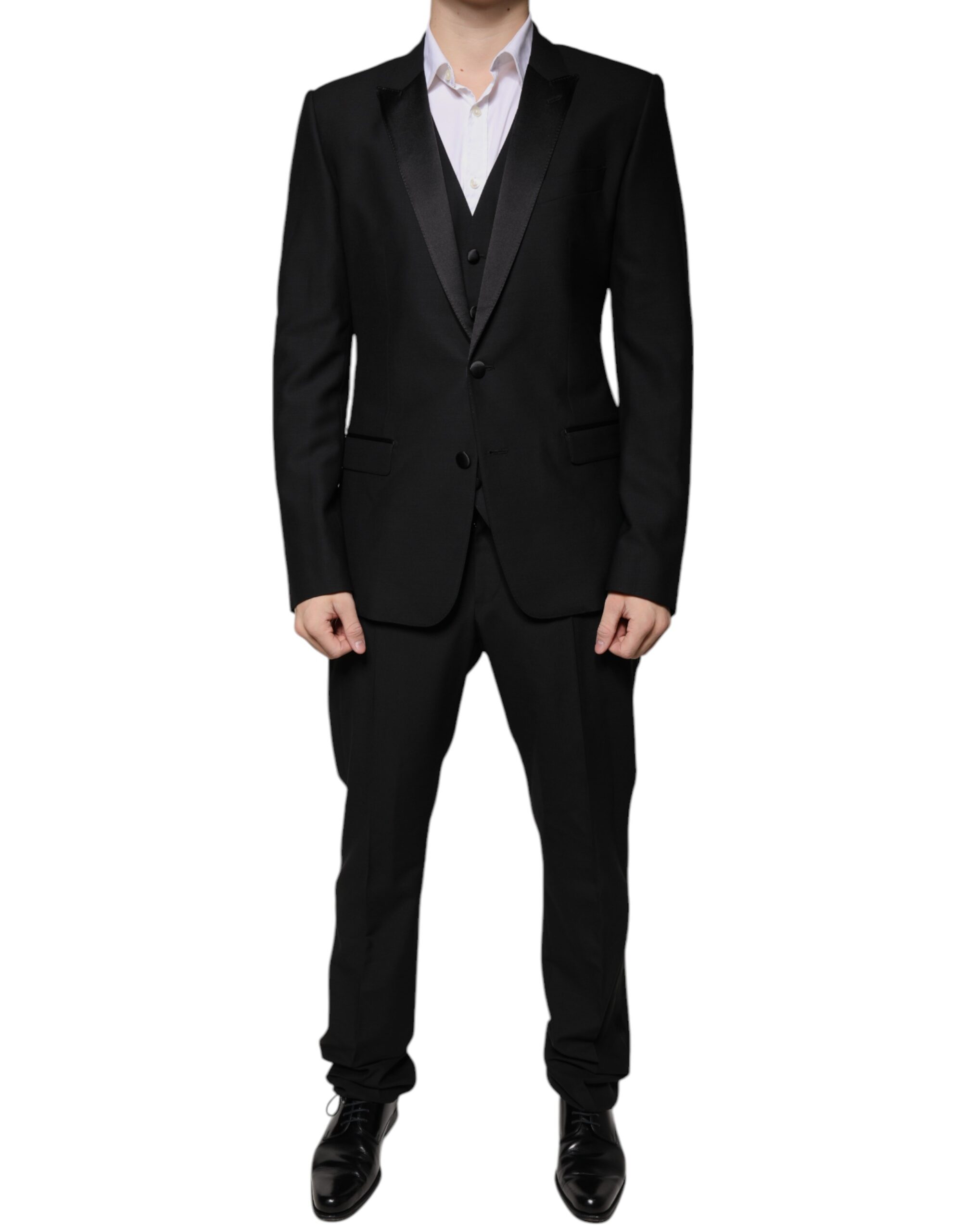 Black Virgin Wool Tuxedo
