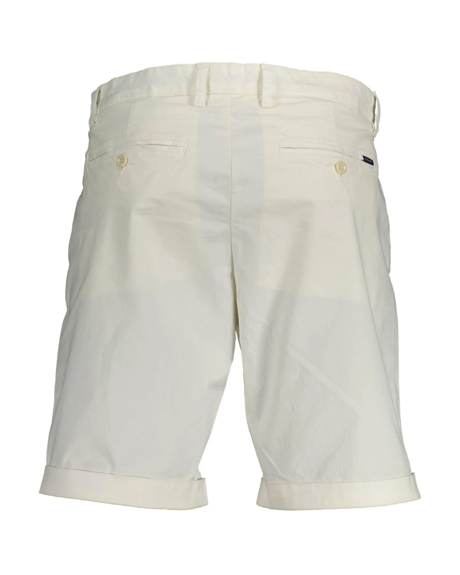White Cotton Bermuda Shorts