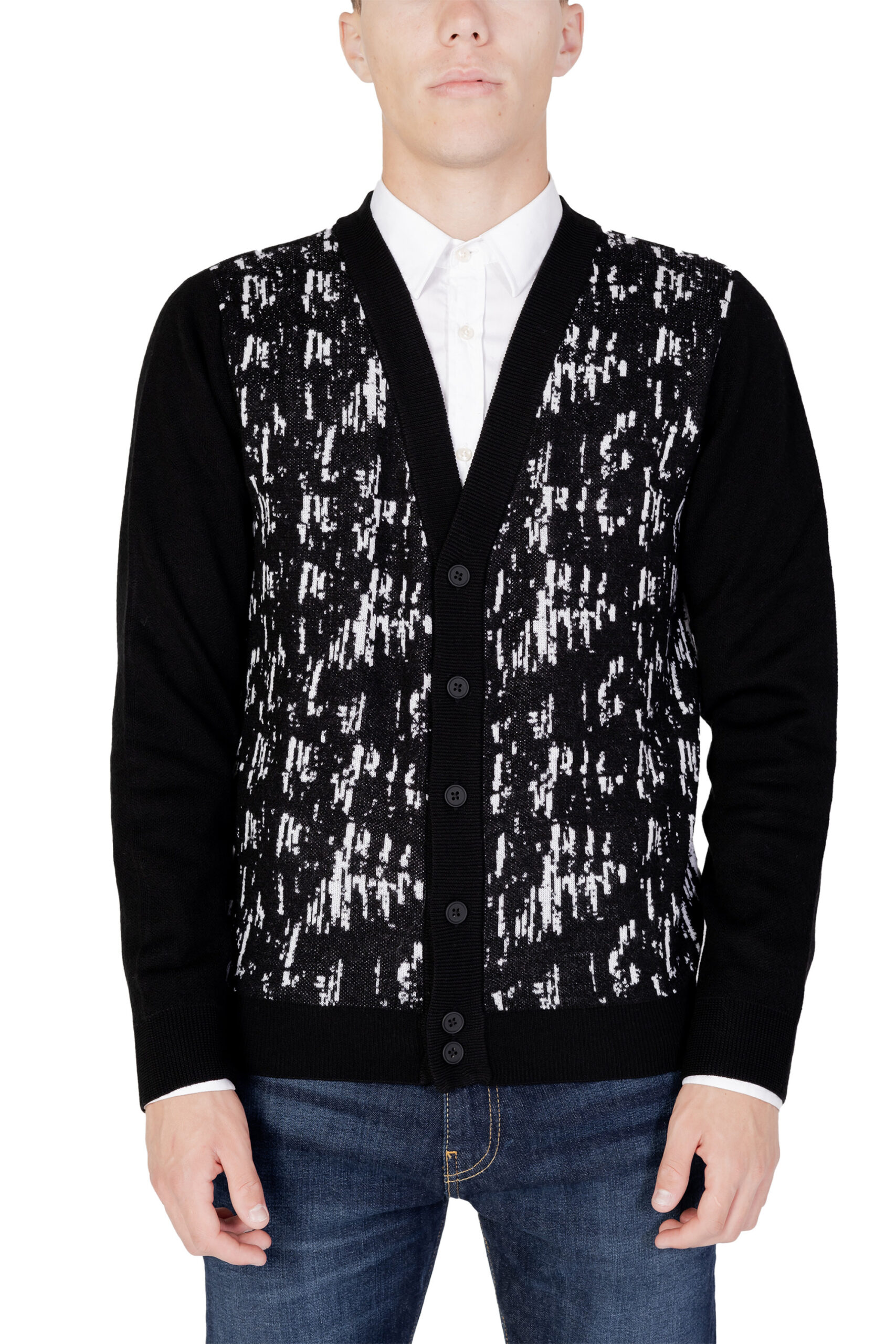 Black Wool Cardigan