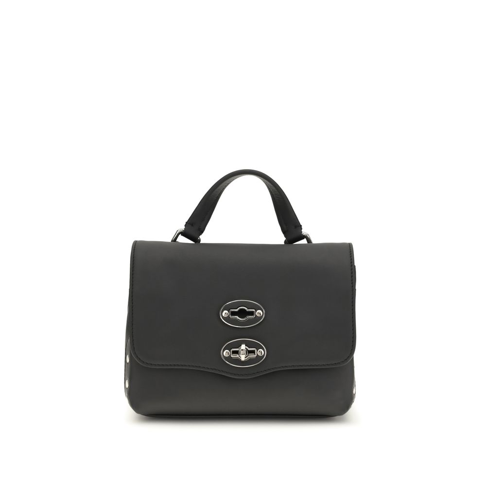 Black Calf Leather Bos Taurus Handbag