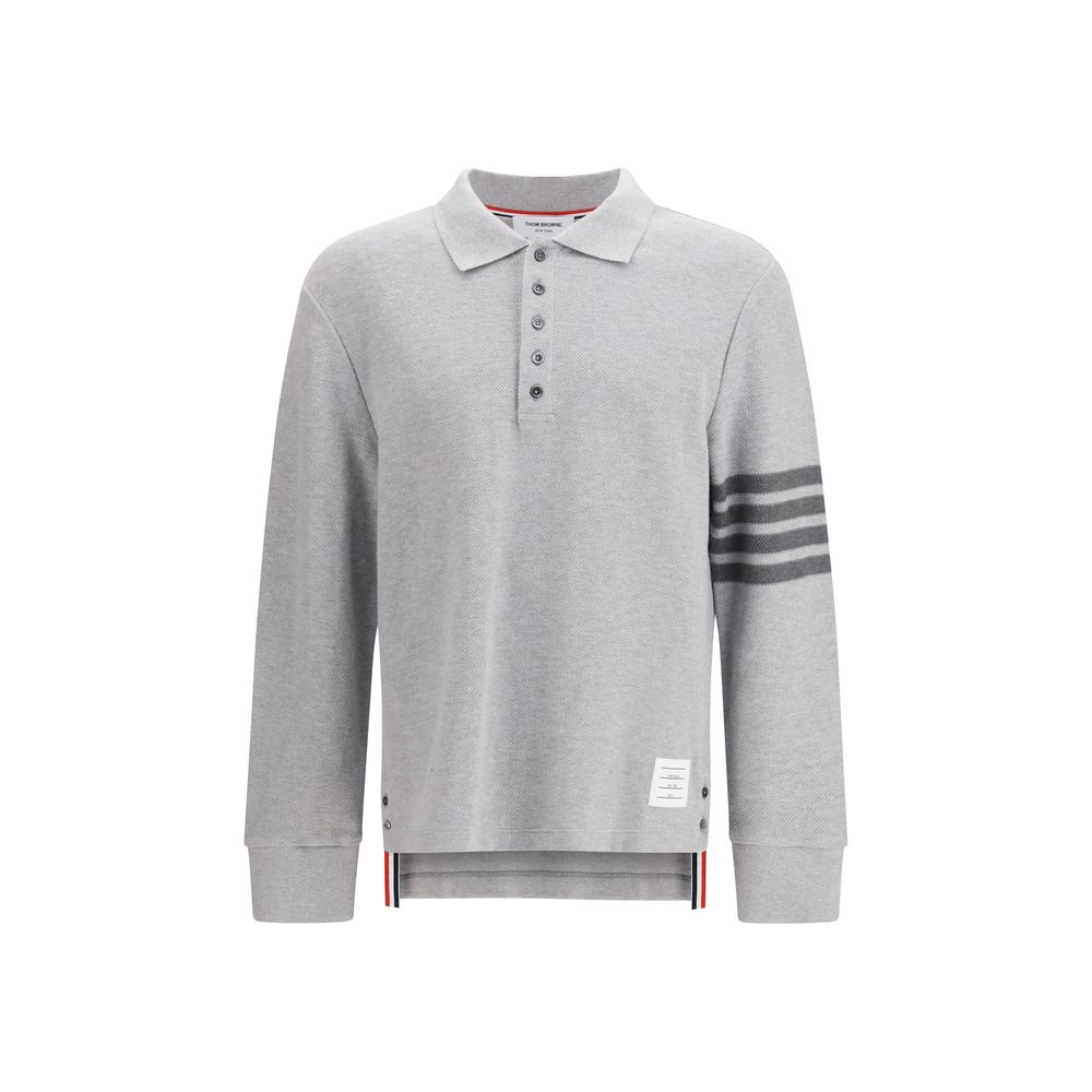 Gray Cotton Polo Shirt