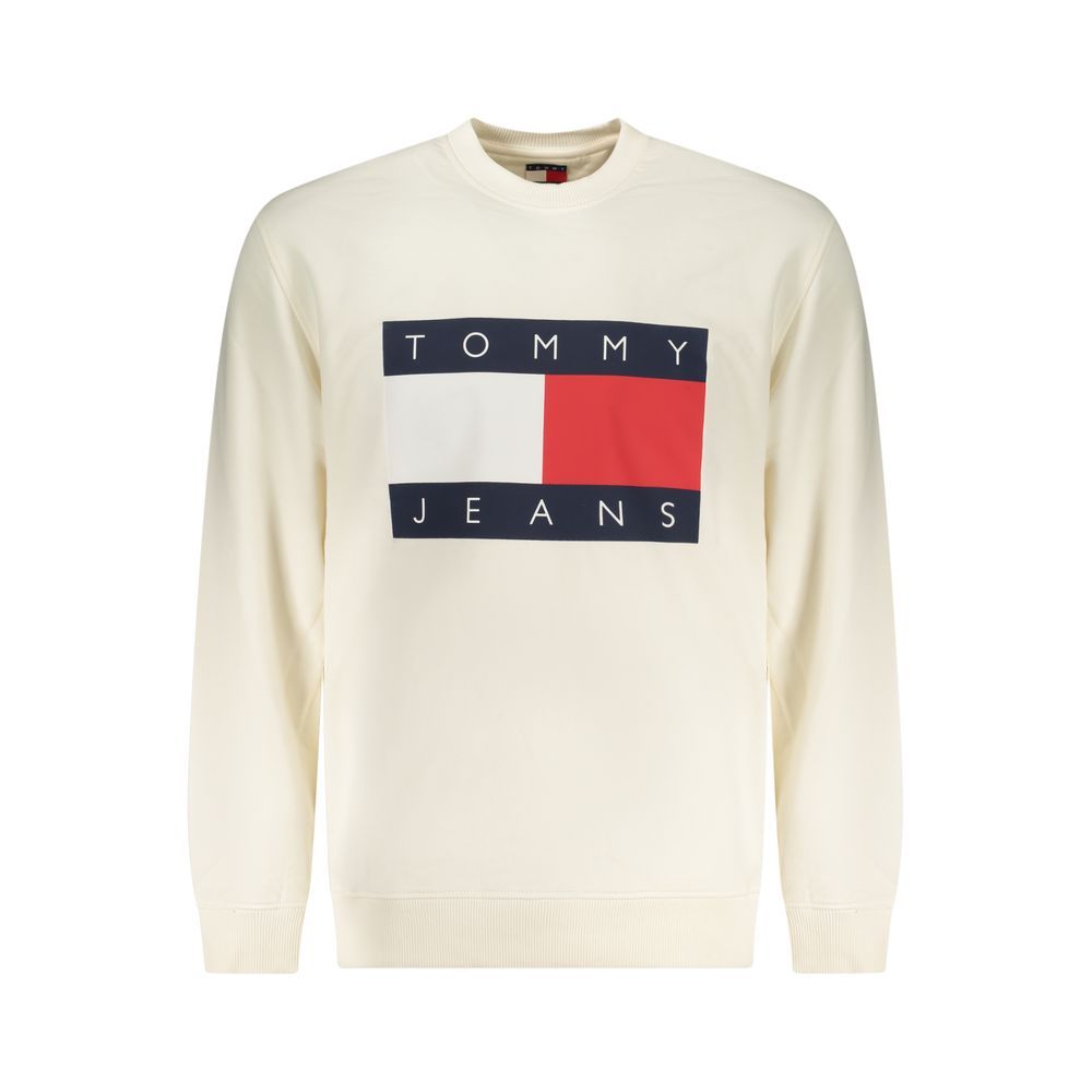 White Cotton Men Sweatshirt