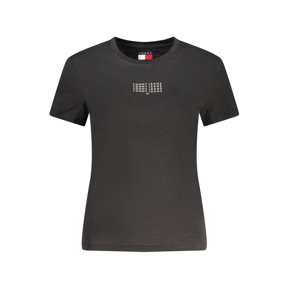 Black Cotton Women's T-Shirt