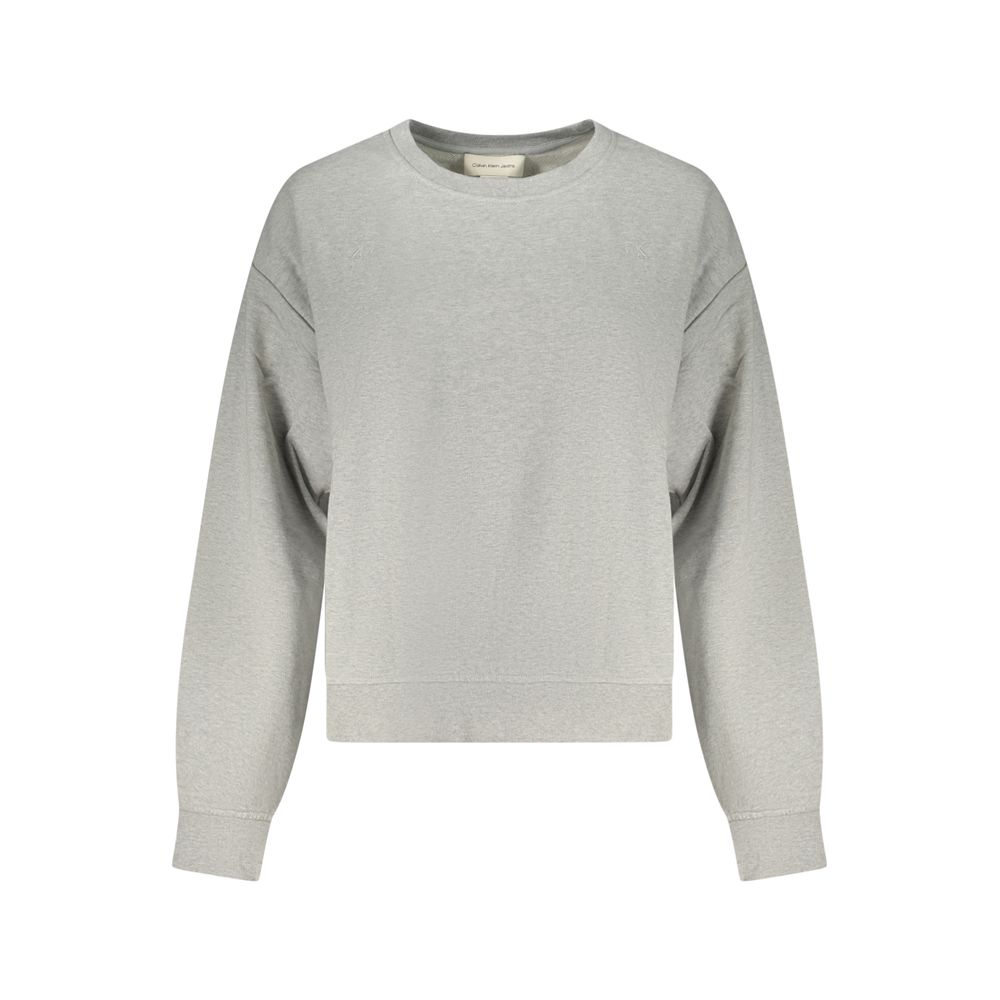 Grigio Cotton Women Sweatshirt