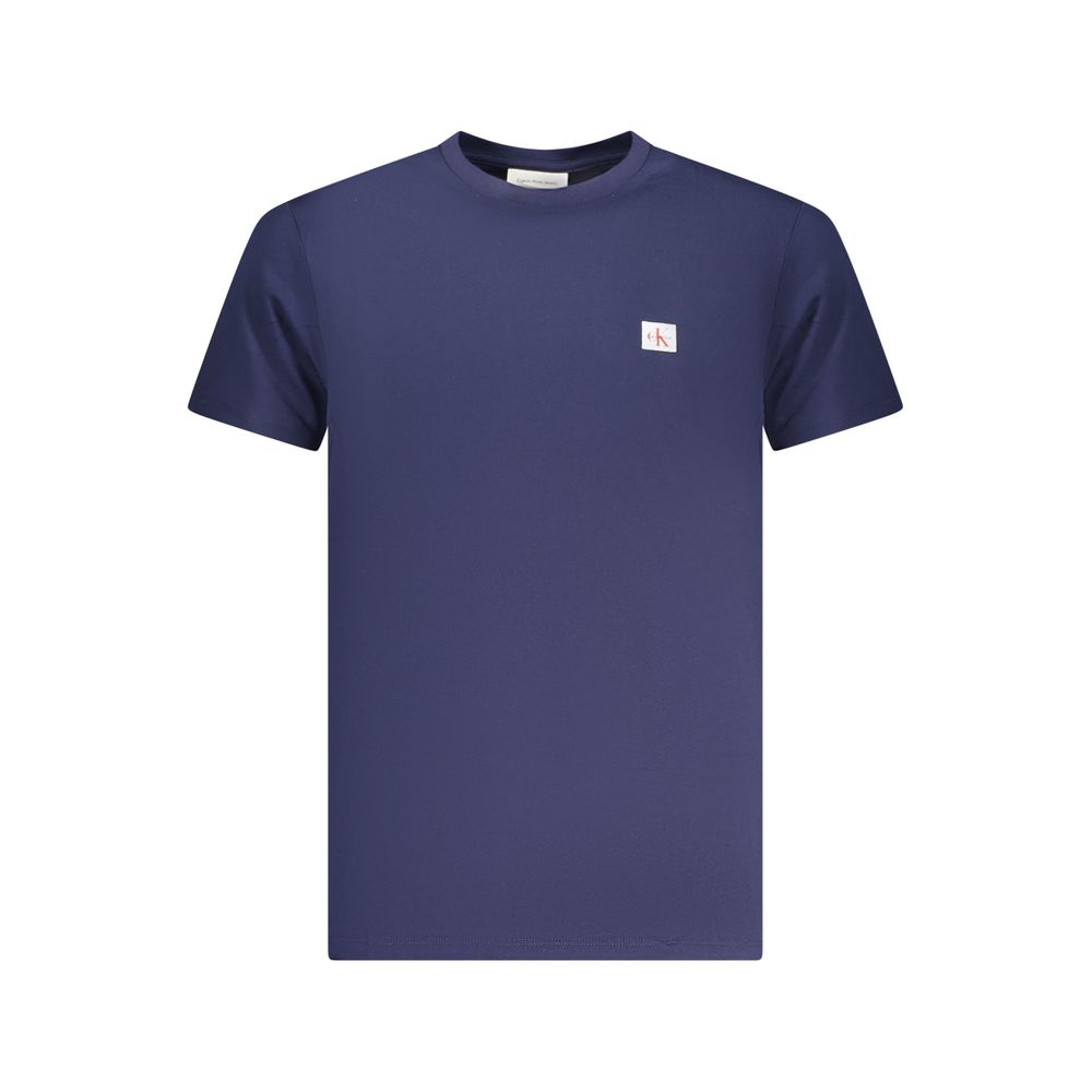 Blu Cotton Men T-Shirt